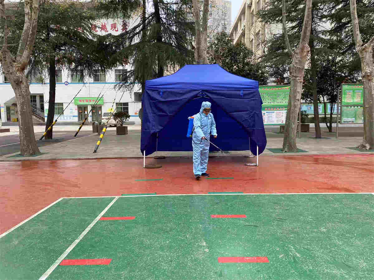市三高采样点圆满完成疫情演练  全员核酸检测活动