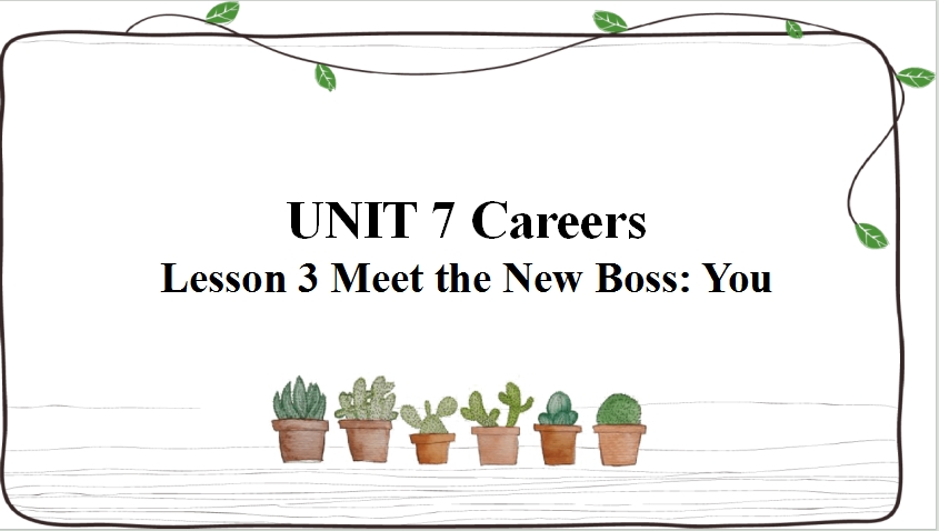 青年教师展评课—— Meet the new boss_ you 李浩然